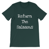 "Return the salaam" (White Letters) Unisex short sleeve t-shirt
